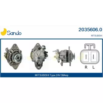 Alternateur SANDO OEM A3TN6188
