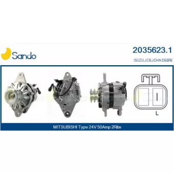 Alternateur SANDO OEM 1812005304 Alternateur SANDO OEM 1812005304