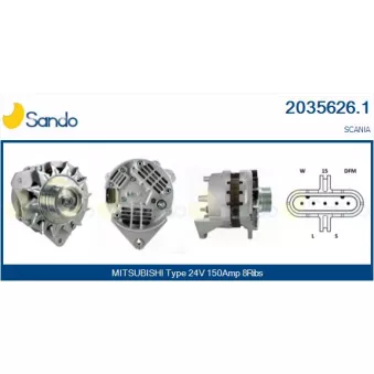 Alternateur SANDO OEM 571472