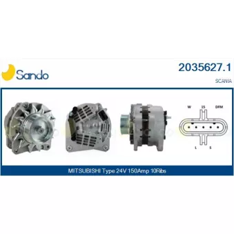 Alternateur SANDO OEM A9TU6499AM