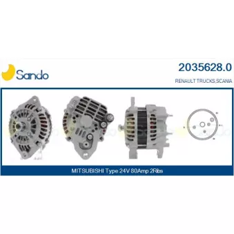 Alternateur SANDO OEM 5010306007