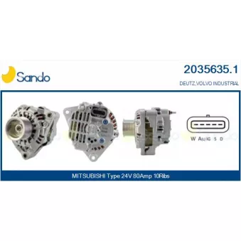 Alternateur SANDO OEM A003TA8791