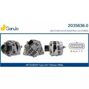 Alternateur SANDO OEM A004TA8691AM