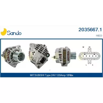 Alternateur SANDO OEM A004TR5792AM