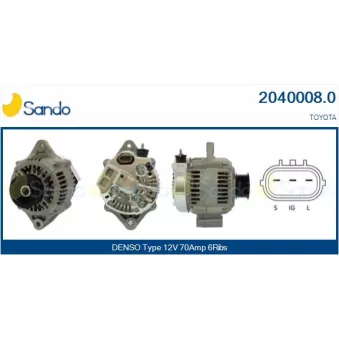 Alternateur SANDO OEM 2706076080