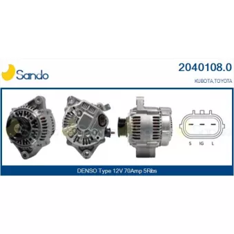 Alternateur SANDO OEM 2706070410