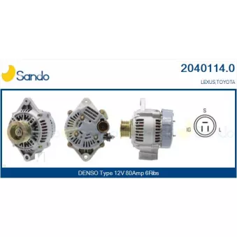 Alternateur SANDO OEM 2706062011