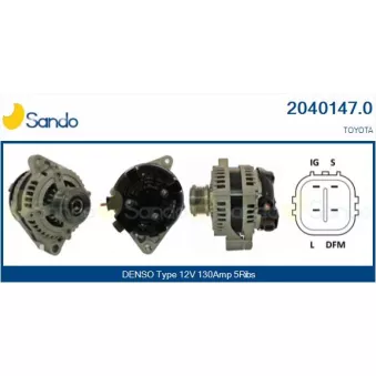 Alternateur SANDO OEM 2706027040