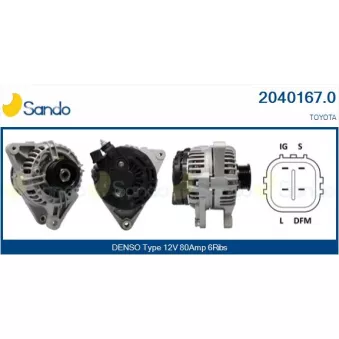 Alternateur SANDO OEM 270600D160