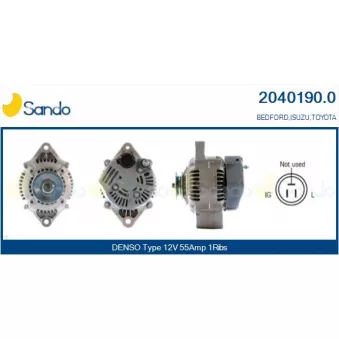 Alternateur SANDO 2040190.0