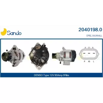 Alternateur SANDO 2040198.0