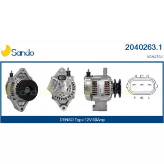 Alternateur SANDO OEM 6008611610
