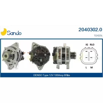 Alternateur SANDO OEM 270600T091