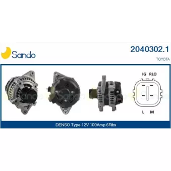Alternateur SANDO OEM 2706037051
