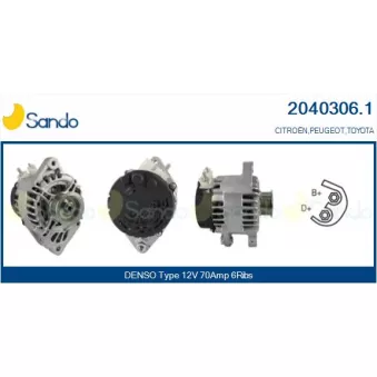 Alternateur SANDO OEM 270600Q050
