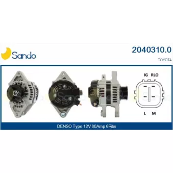 Alternateur SANDO OEM 2706040040