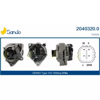 Alternateur SANDO OEM 270600F040