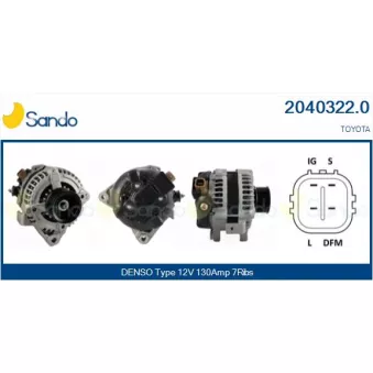 Alternateur SANDO OEM 2706028290