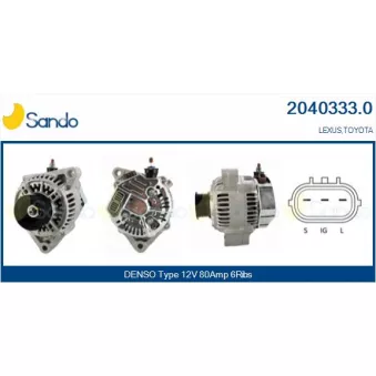 Alternateur SANDO OEM 2706046200