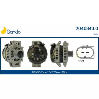 Alternateur SANDO OEM 12317585940