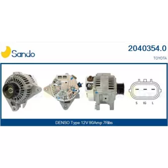 Alternateur SANDO OEM 2706028110