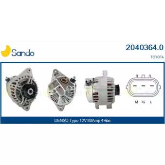 Alternateur SANDO OEM 2706023020