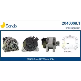Alternateur SANDO OEM 1610048280