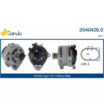 Alternateur SANDO OEM 7605478