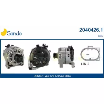 Alternateur SANDO OEM 7605478
