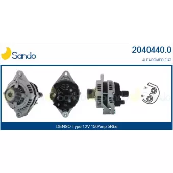 Alternateur SANDO OEM 51808560