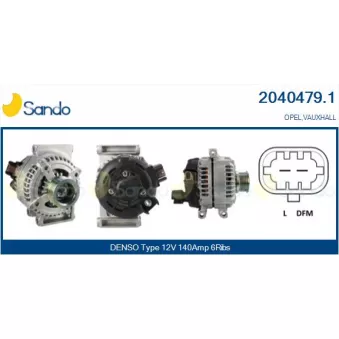 Alternateur SANDO OEM 95519897