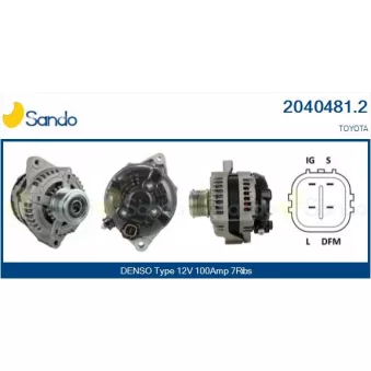 Alternateur SANDO OEM 2706030160