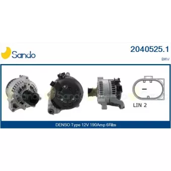 Alternateur SANDO OEM 8648046