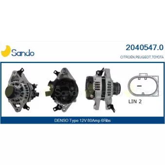 Alternateur SANDO OEM 270600Q160 Alternateur SANDO OEM 270600Q160