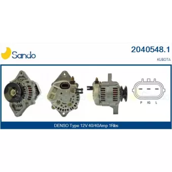 Alternateur SANDO OEM 1749064010