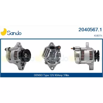 Alternateur SANDO OEM 1642764012
