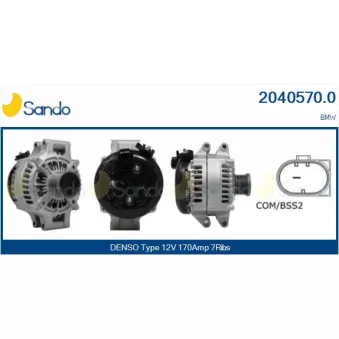 Alternateur SANDO OEM 7591533