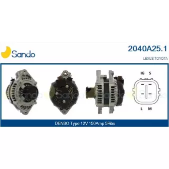 Alternateur SANDO OEM 2706031061