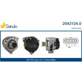 Alternateur SANDO OEM 6641540102