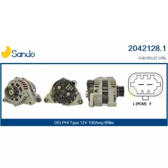 Alternateur SANDO OEM 13579664