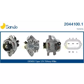 Alternateur SANDO OEM 2706021011