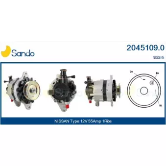 Alternateur SANDO OEM 23100D9706