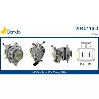 Alternateur SANDO OEM 2310069T20