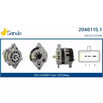 Alternateur SANDO OEM D167411