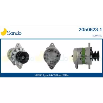 Alternateur SANDO OEM 6008256150