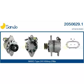SANDO 2050629.1 - Alternateur