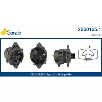 Alternateur SANDO OEM 862031T