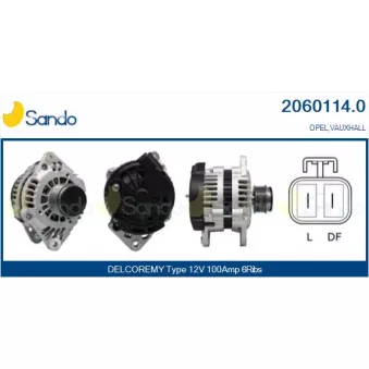 Alternateur SANDO OEM 8980311541