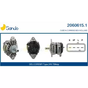 Alternateur SANDO OEM 4000590