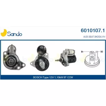 Démarreur SANDO OEM 020911023M